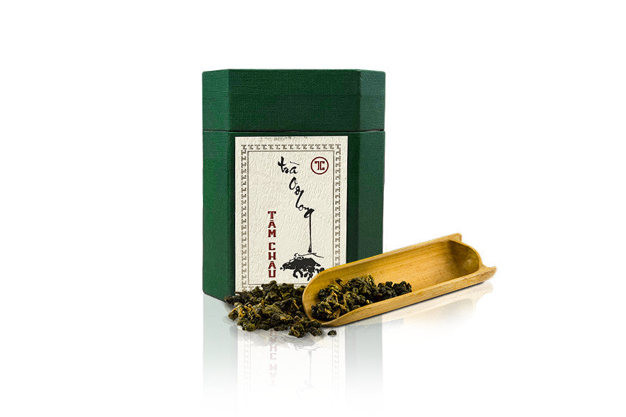 Tam Chau - Original Oolong Tea Red & Green Box Vietnamese Tea 100g