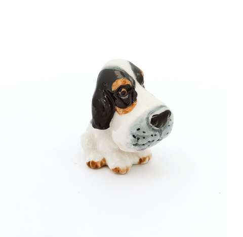 ZOOCRAFT Porcelain Brown Tiger Cat Figurine Handmade Miniatures Collectible Ceramic