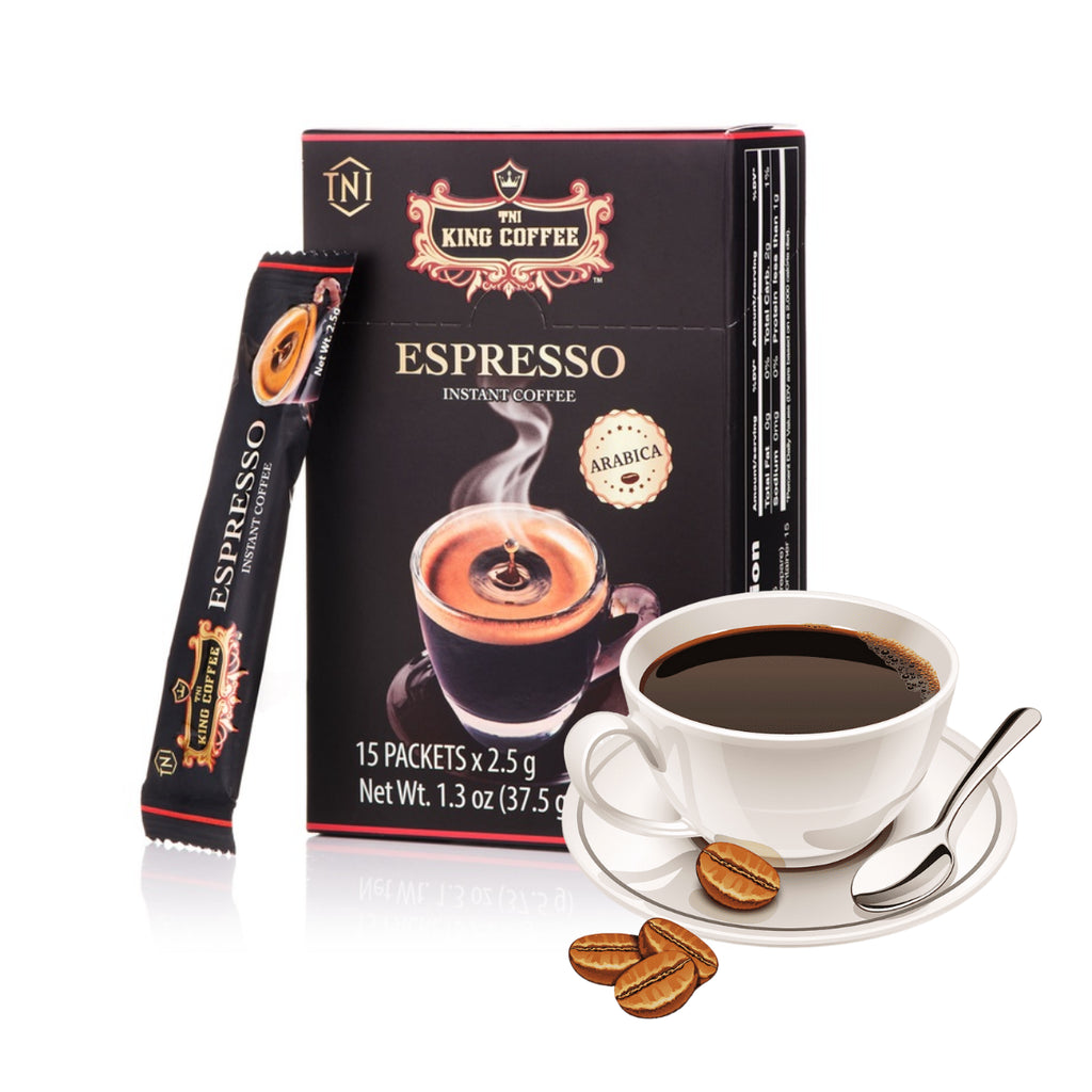 2 PACKS Espresso Instant Vietnamese King Coffee (1 PACK = 15 Sticks x 2.5G)