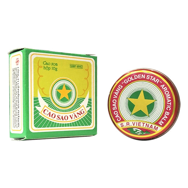 Cao Sao Vang Tiger Balm Golden Star Aromatic Vietnamese Ointment Cream 3 grams, 10 grams , 20 grams