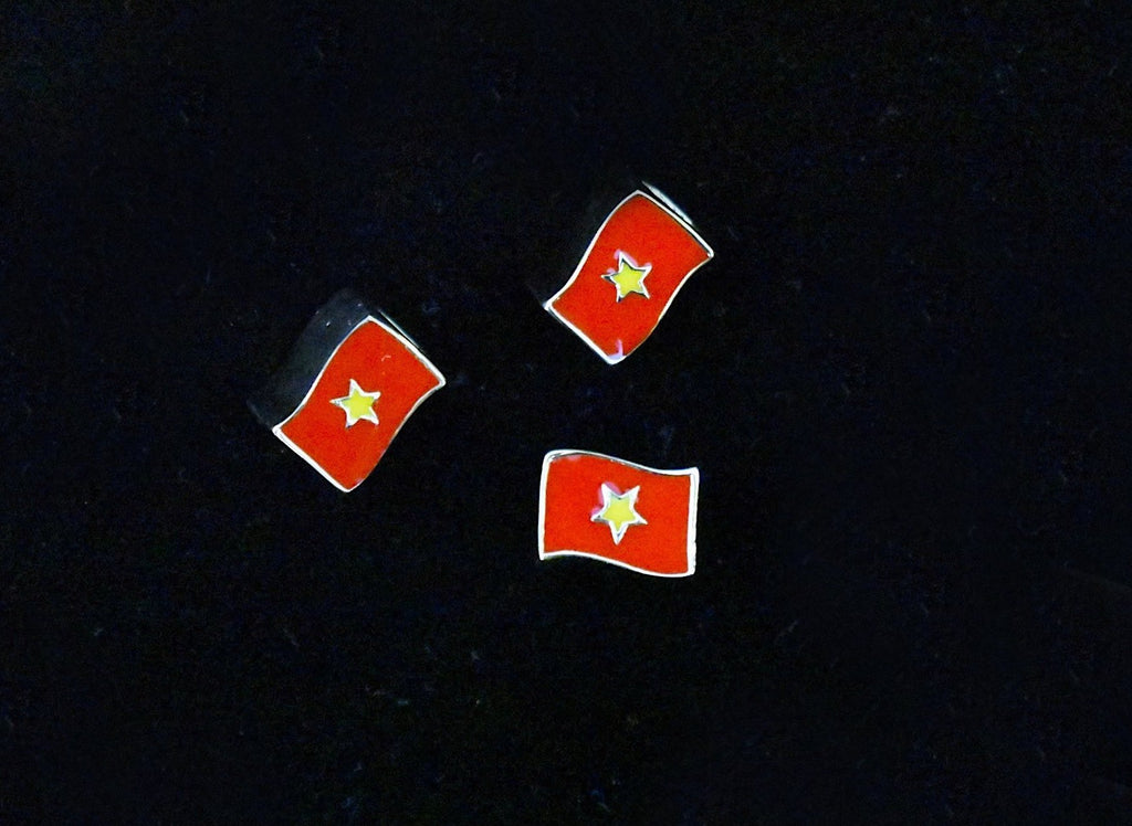 Vietnam Bracelet Charms Country Flags Golden Brass Charm Bracelet Jewelry