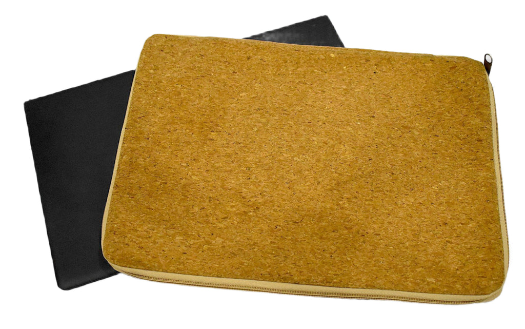 Cork Eco Laptop Sleeve Case Bag Pouch Cover - Vegan Friendly Sustainable Handmade Bags