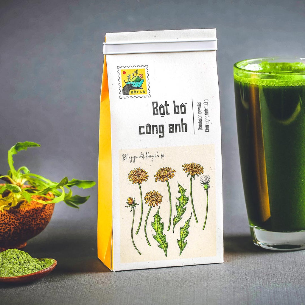 100g Dandelion/ Celery/ Pennywort/ Fish mint/ Shiso Powder Bột Lá L'angfarm Vietnamese Brand