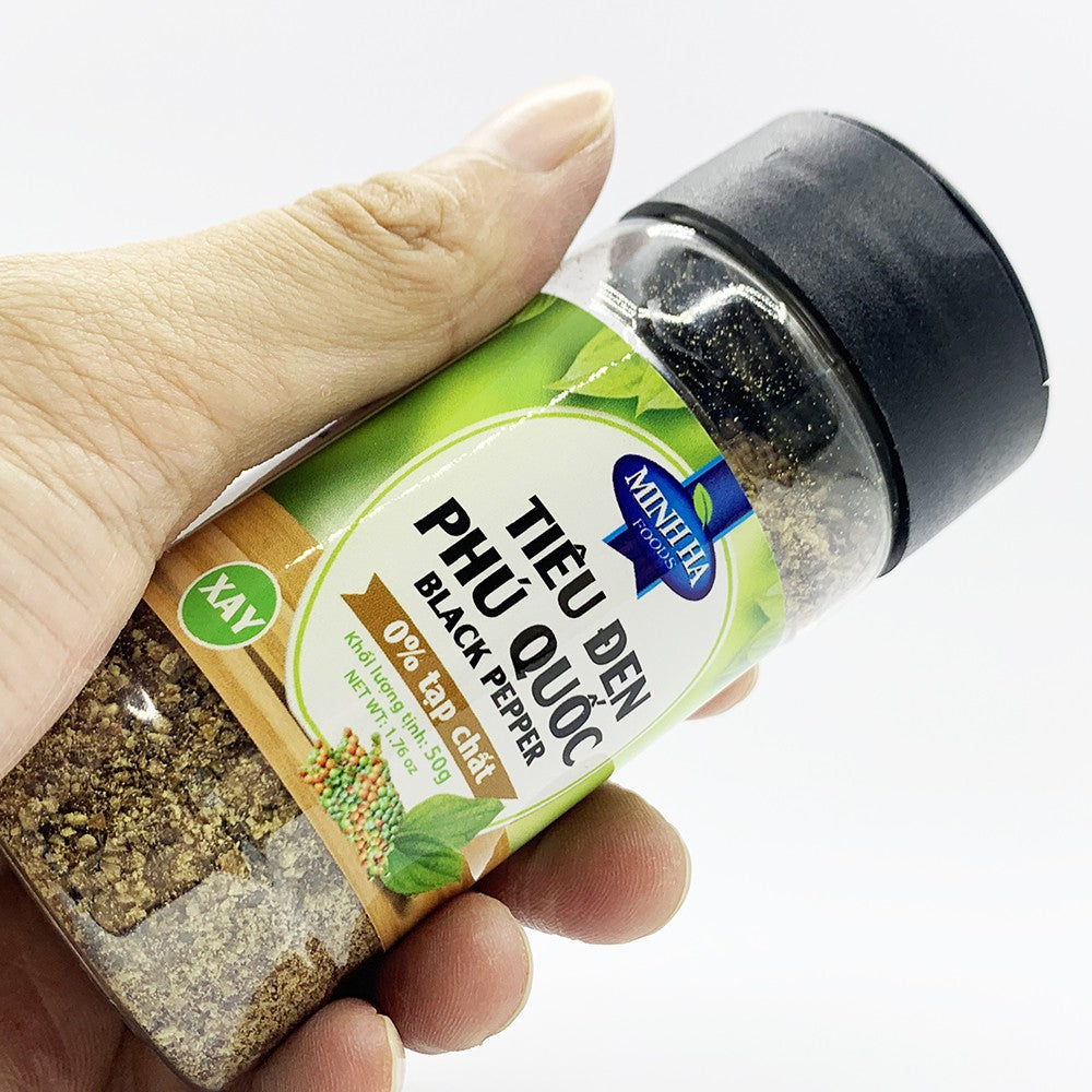 Minh Ha Foods Phu Quoc Black & White Pepper - Vietnamese Traditional Spices