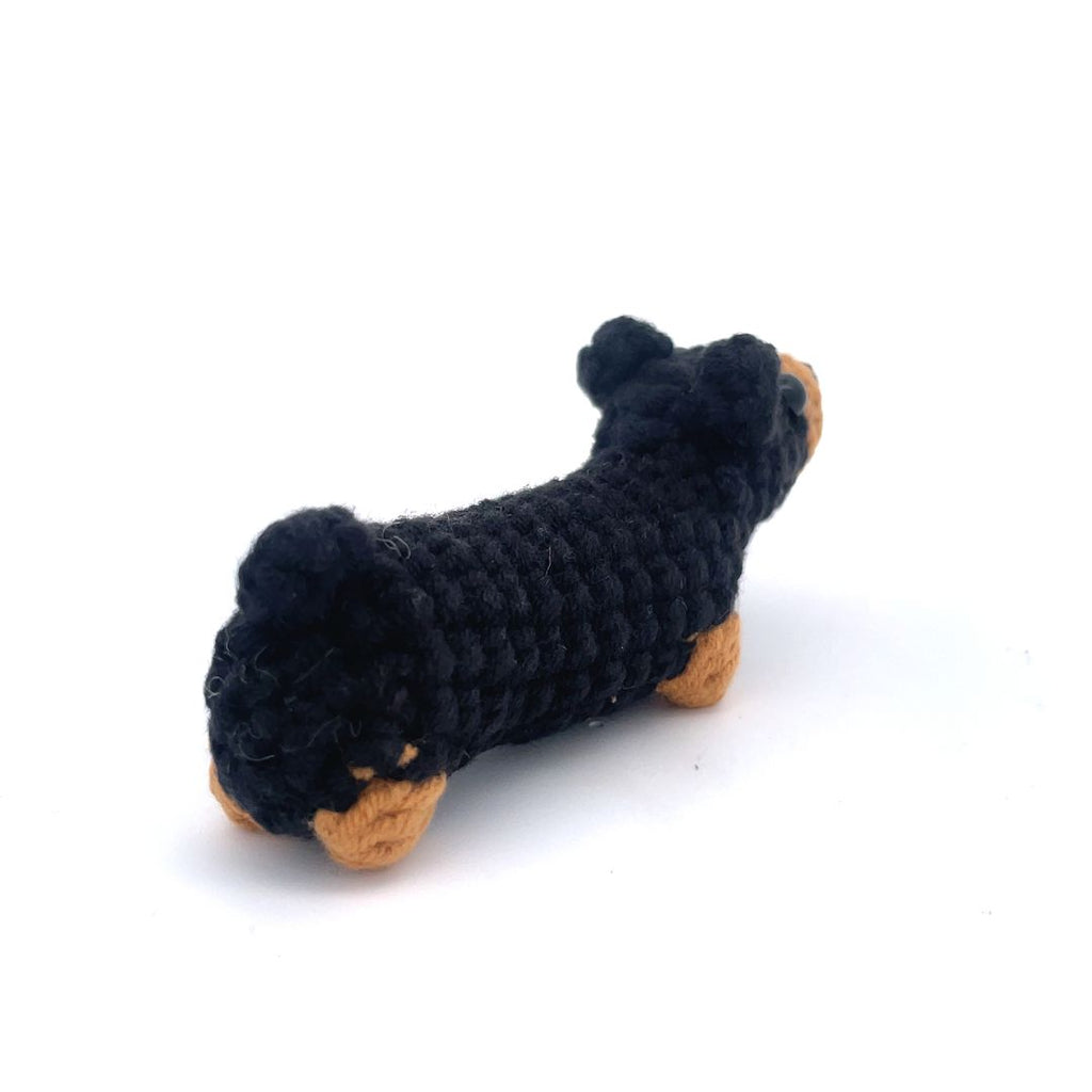 Cute Mini Corgi Dog Handmade Amigurumi Stuffed Toy Knit Crochet Doll VAC