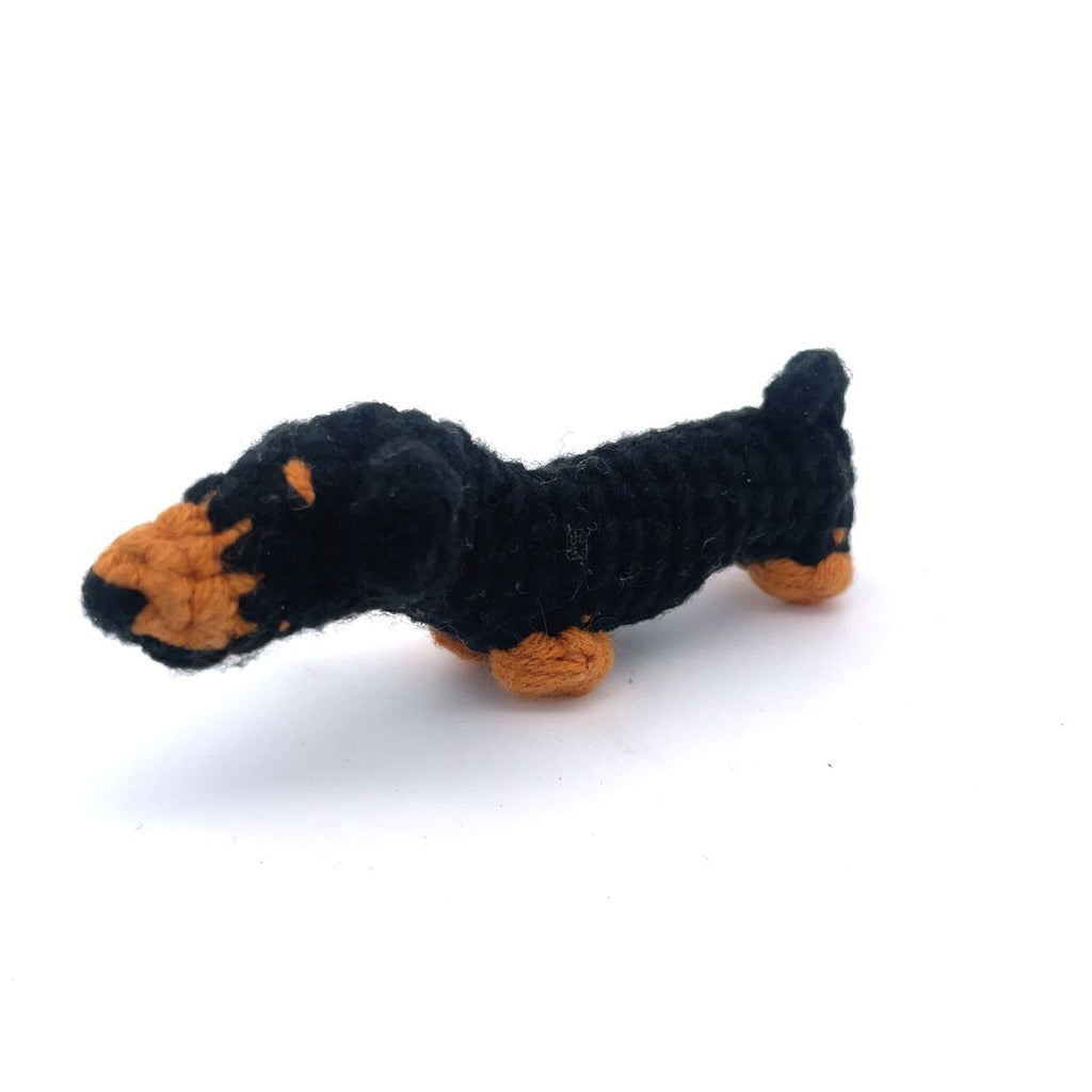 Cute Mini Corgi Dog Handmade Amigurumi Stuffed Toy Knit Crochet Doll VAC