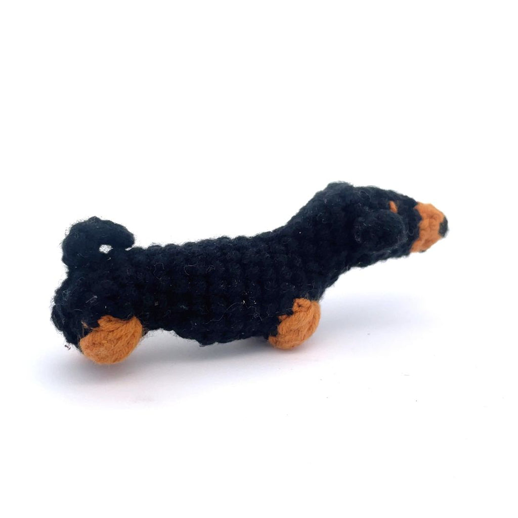 Cute Mini Corgi Dog Handmade Amigurumi Stuffed Toy Knit Crochet Doll VAC