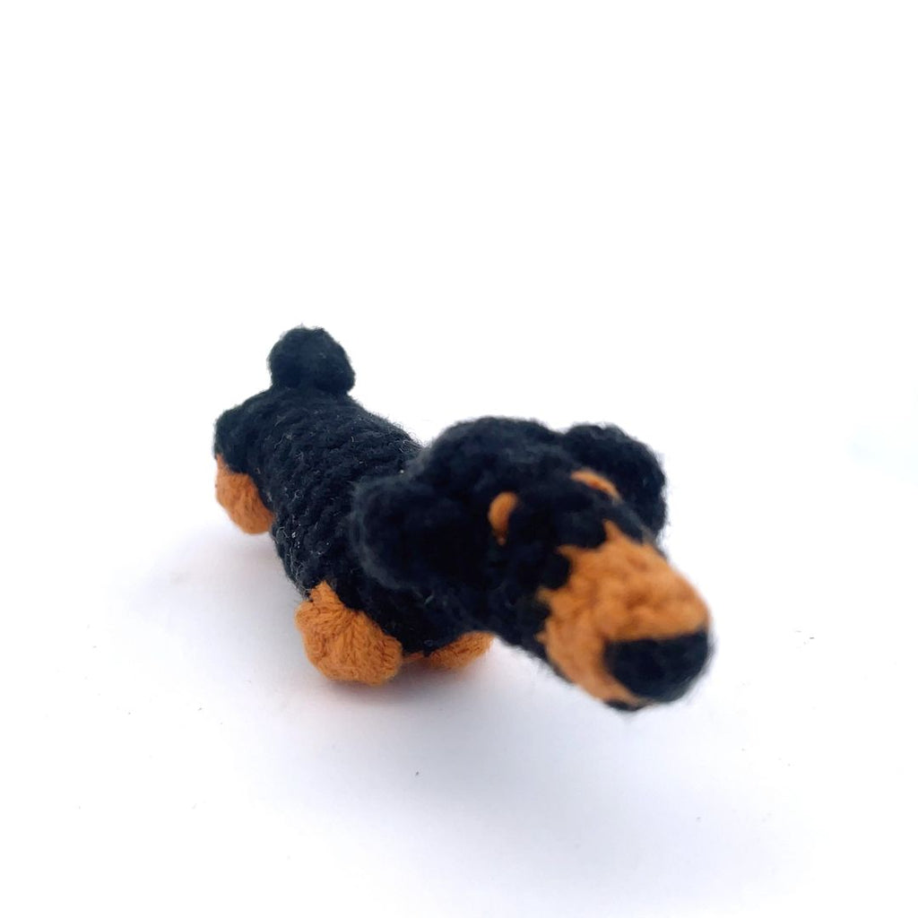 Cute Mini Corgi Dog Handmade Amigurumi Stuffed Toy Knit Crochet Doll VAC