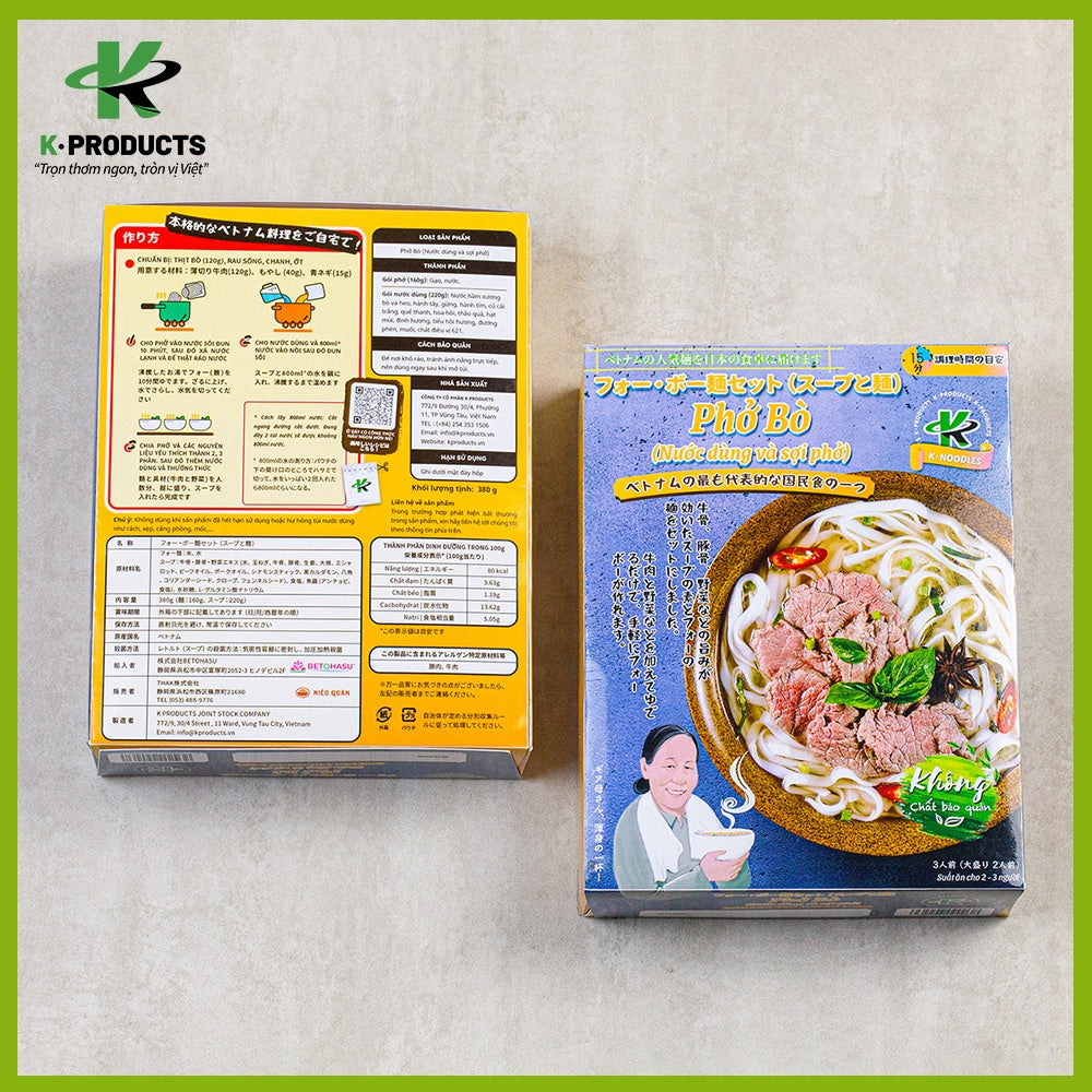 Vietnamese Traditional Noodles Variety Flavors K-Noodles VietsWay USA seller