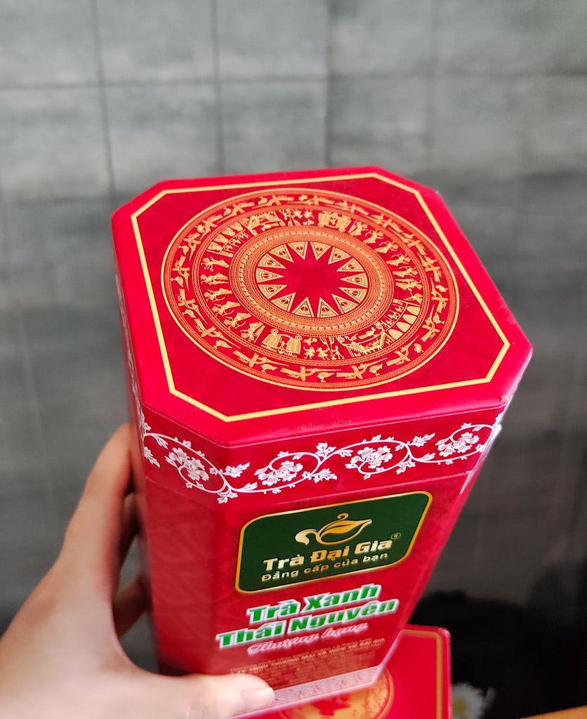 Dai Gia Tea - Thai Nguyen Green Tea 200g & Tan Cuong Green Tea 100g Special Quality Vietnamese Tea