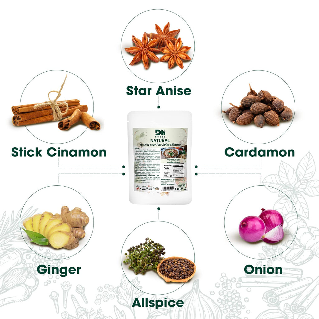 DH Food Dh Foods Bun/ Pho Spice Packet Soup Seasoning | Making Vietnamese Food