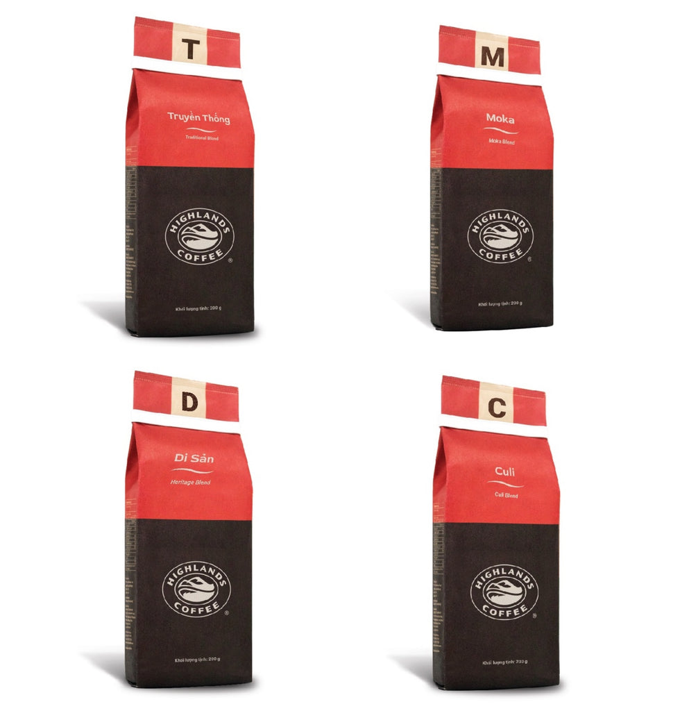 Highlands Coffee Vietnamese 200g Ground Coffee Beans