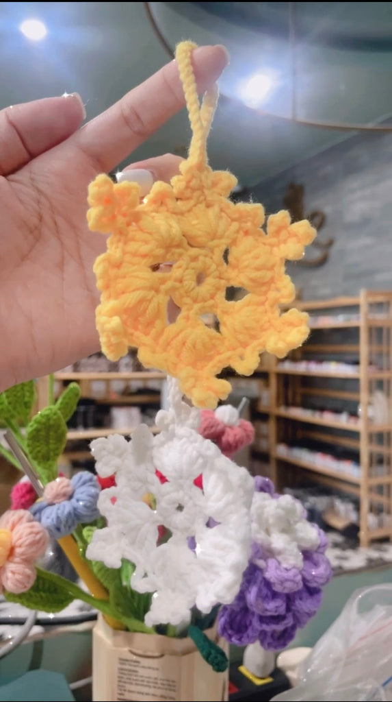 Christmas Hanging Xmas Tree Snowman Laurel Wreath Handmade Amigurumi Stuffed Toy Knit Crochet Doll VAC