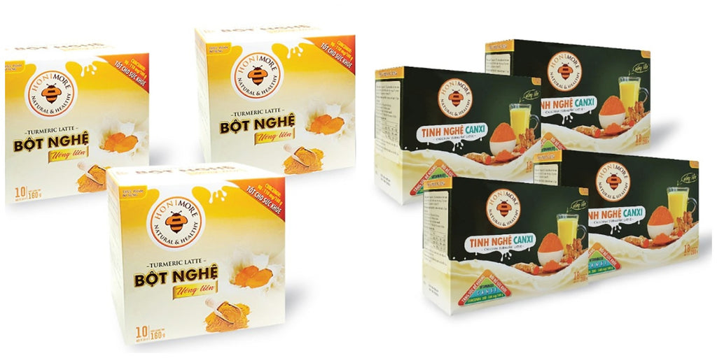 Honimore Original & Calcium Turmeric Latte (18 bag x 16g) 288g