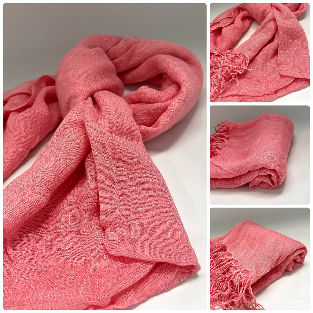 100% Vietnamese Fabric Scarf Shawl Pashmina 64 x 23.5 inch Large Soft Highest Quality