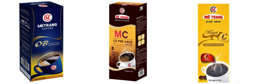 Me Trang Coffee Vietnamese Coffee Weasel, Ocean Blue, MC Clean 250 Grams