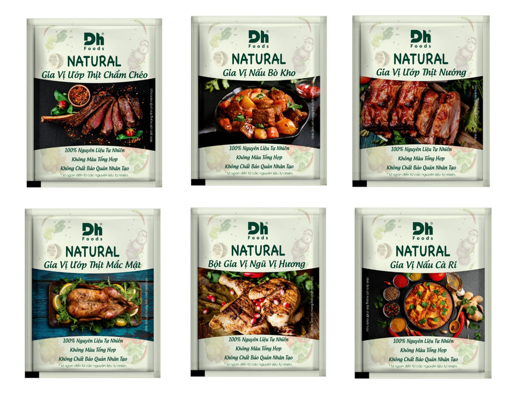 DH Food Meat Marinade - Mac Mat, Cham Cheo, Grilled Meat, 5 Spice & Curry Powder
