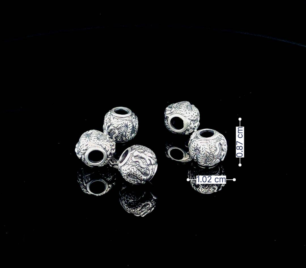 925 Sterling Silver Medium Beads For Bracelet Necklace Jewelry Making Supplies
