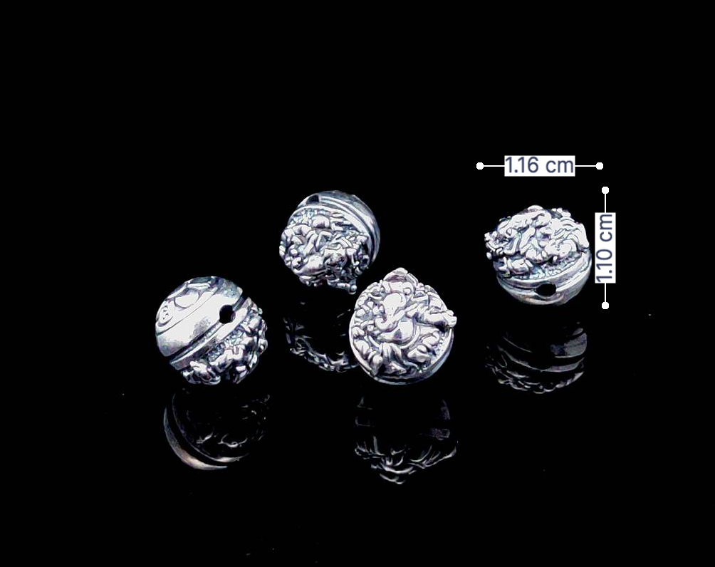 925 Sterling Silver Medium Beads For Bracelet Necklace Jewelry Making Supplies