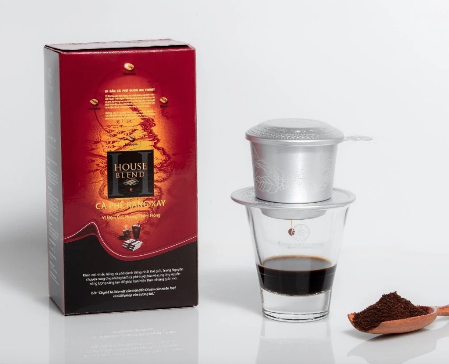Trung Nguyên House Blend Coffee 500g – Premium Vietnamese Ground Coffee for Phin Brewing