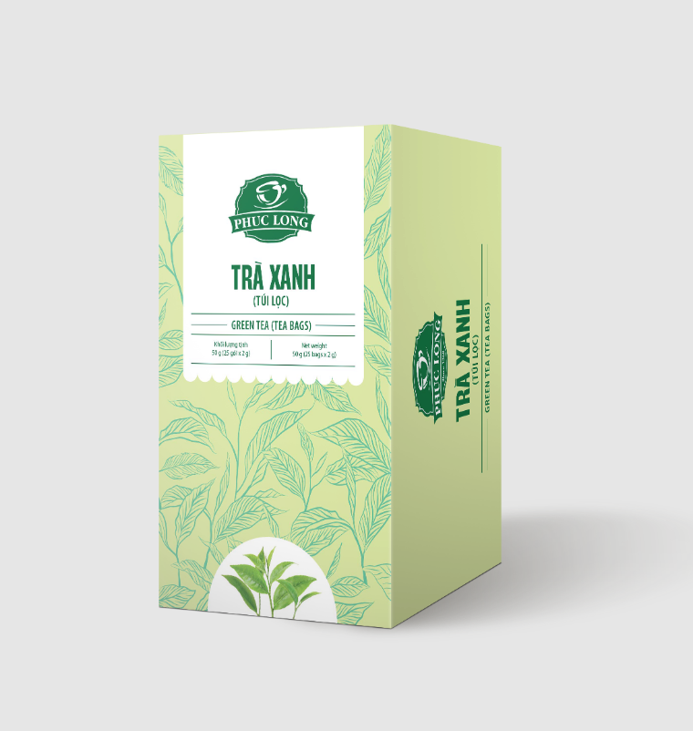 Box of Phuc Long Tea 25 Bags Vietnamese Herbal Vietnam