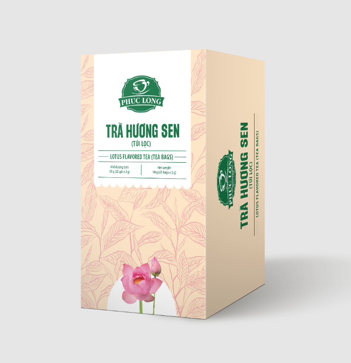 Box of Phuc Long Tea 25 Bags Vietnamese Herbal Vietnam