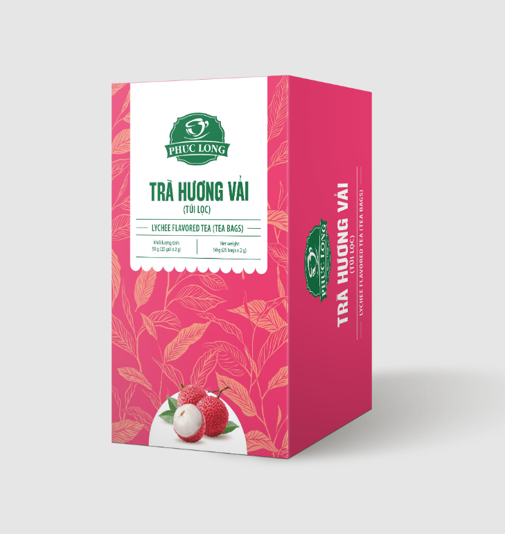 Box of Phuc Long Tea 25 Bags Vietnamese Herbal Vietnam
