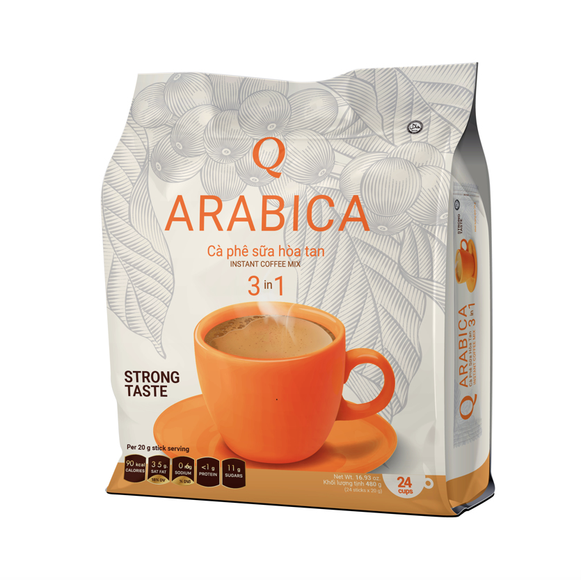Tran Quang Cafe Good Morning, Ngon & Arabica Vietnamese Instant Coffee Mix 3 in 1