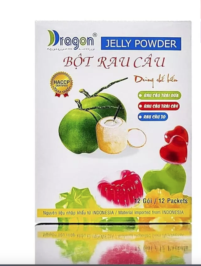 Nguyen Long Agar Agar Jelly Powder Dragon Make Coconut Jelly - Bột Rau Câu Dừa Nguyên Long
