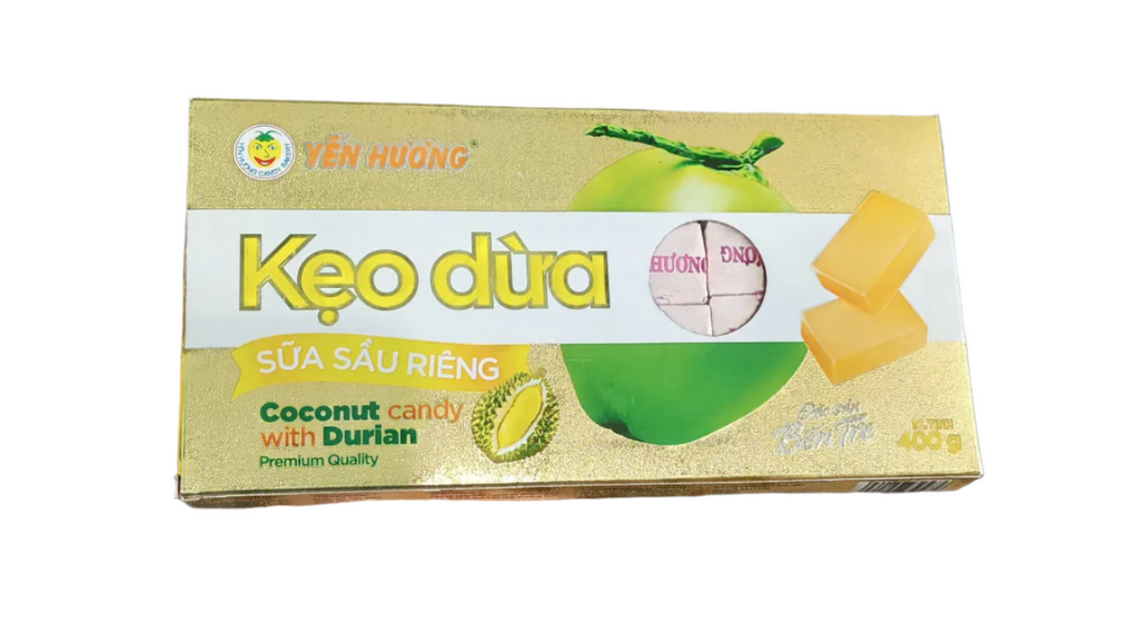 Yen Huong Coconut Milk Candy With Pandan & Durian Flavours 400g