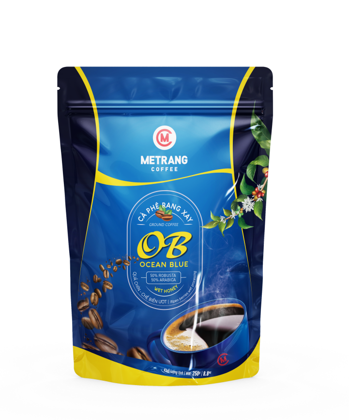 Me Trang Coffee Vietnamese Coffee Ocean Blue Ground Coffee 250 Grams