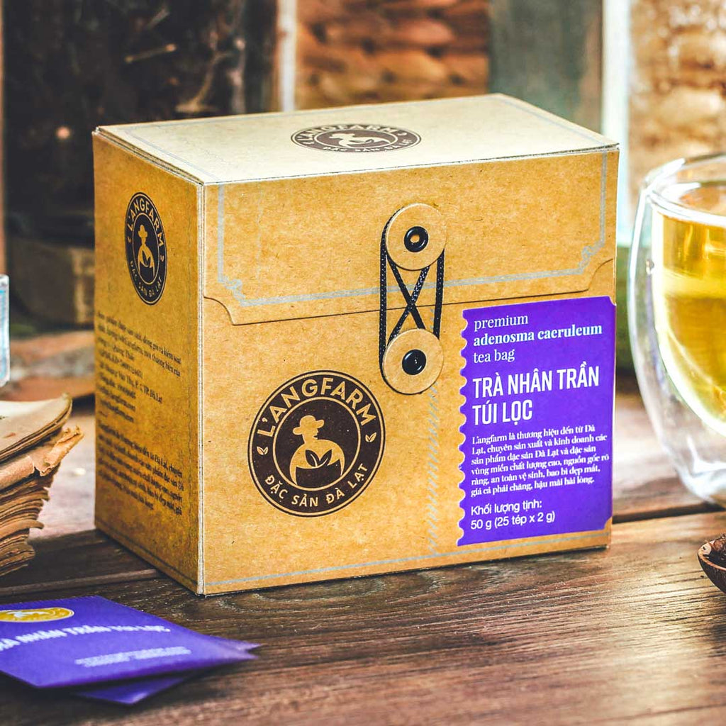 L'angfarm - Assorted Flavors Tea Bags, 1 Box 50grams 25 Tea Bags - Kraft Wrap Design