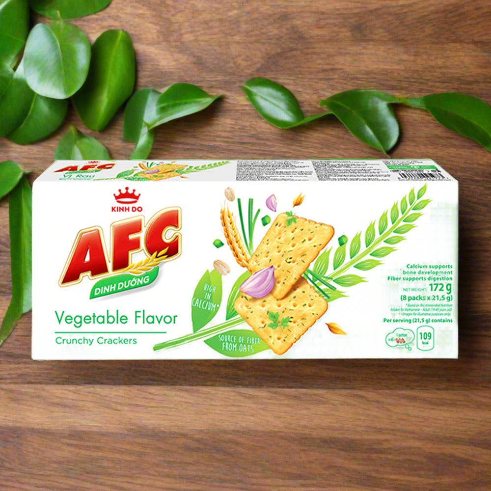 KINH DO - AFC Crunchy Cracker - Vegetable, Wheat, Seaweed And Beefsteak Flavours