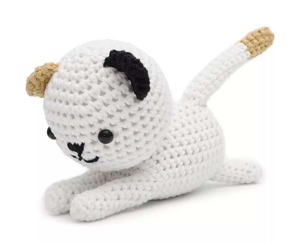 Dark grey Weasel Handmade Amigurumi Stuffed Toy Knit Crochet Doll VAC