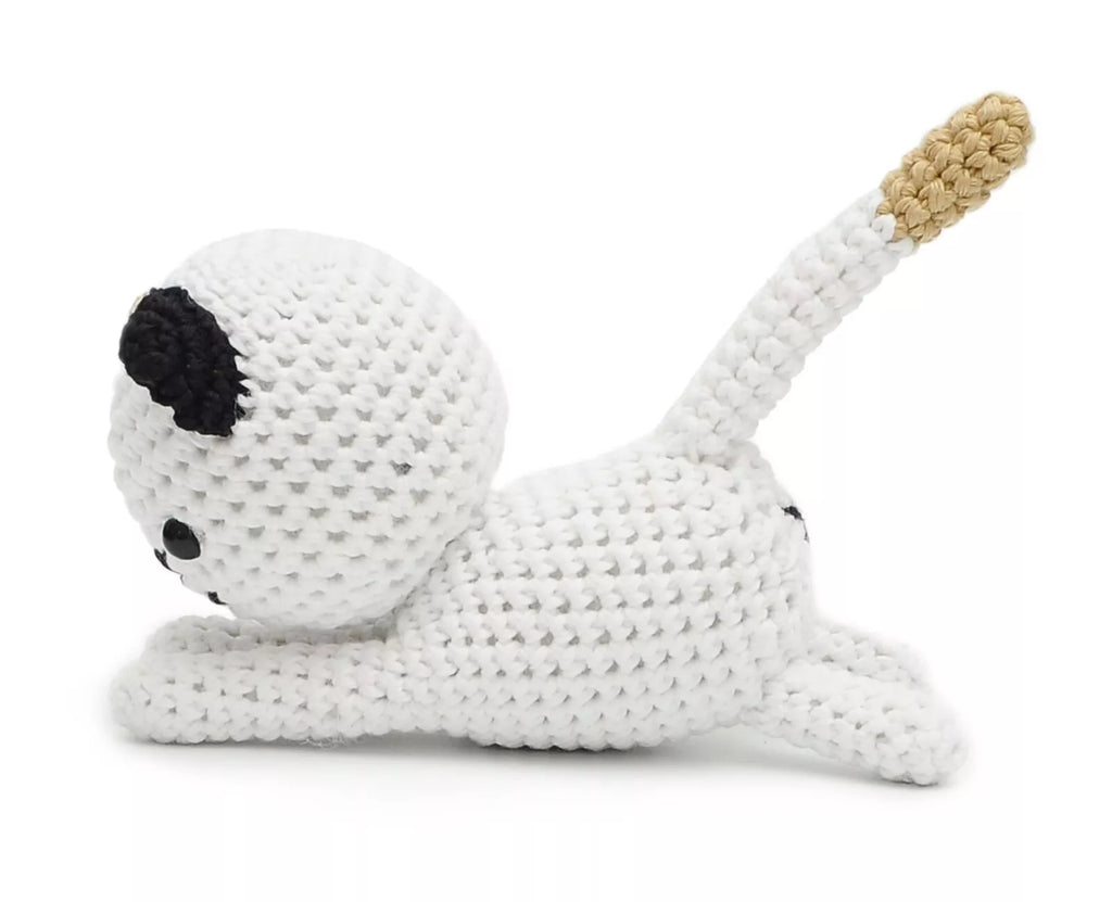 Dark grey Weasel Handmade Amigurumi Stuffed Toy Knit Crochet Doll VAC