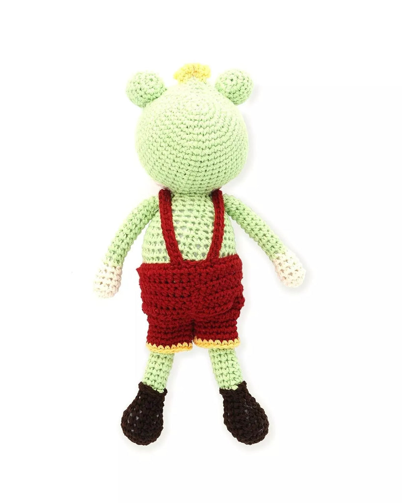 Cute Frog Handmade Amigurumi Stuffed Toy Knit Crochet Doll VAC