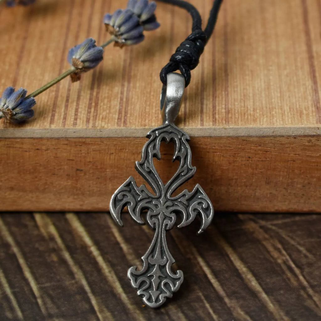 Classic Celtic Cross Silver Pewter Charm Necklace Pendant Jewelry