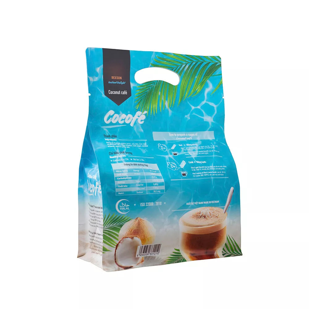 REXSUN Vietnamese Instant Delight Coconut Coffee 160G & 480G VietsWay