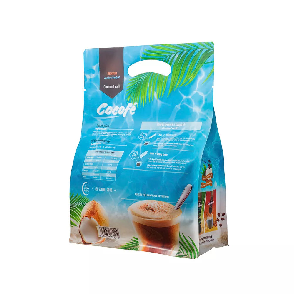 REXSUN Vietnamese Instant Delight Coconut Coffee 160G & 480G VietsWay