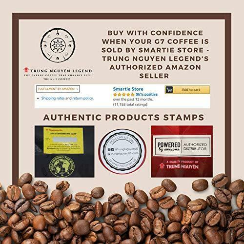 Trung Nguyen G7 Instant Pure Black Coffee - 15 Bags x 2g/ 50 Bags x 2g Grams VietsWay Seller