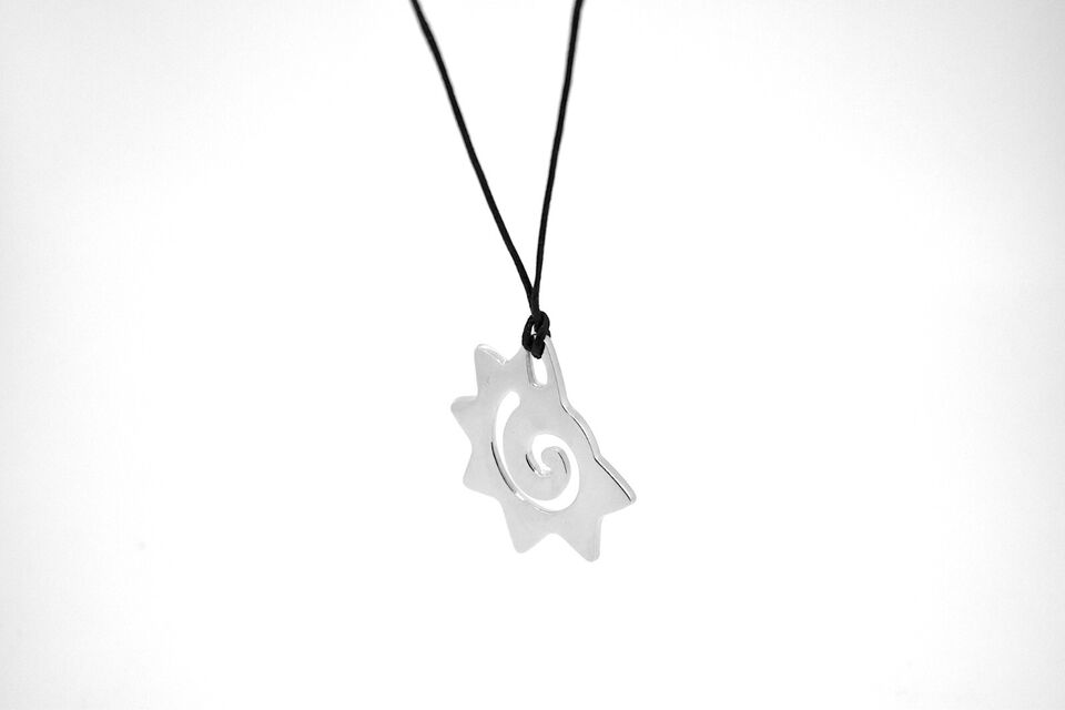Tribal Maori Stainless Steel & 18K Gold Necklace Pendant Jewelry