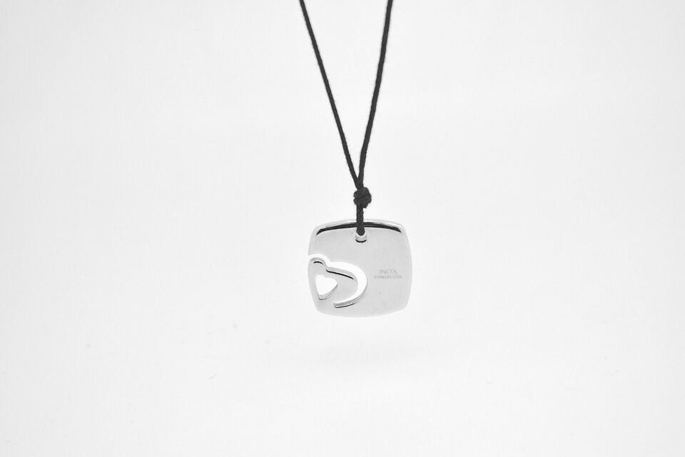 Double Heart Stainless Steel Necklace Pendant Jewelry
