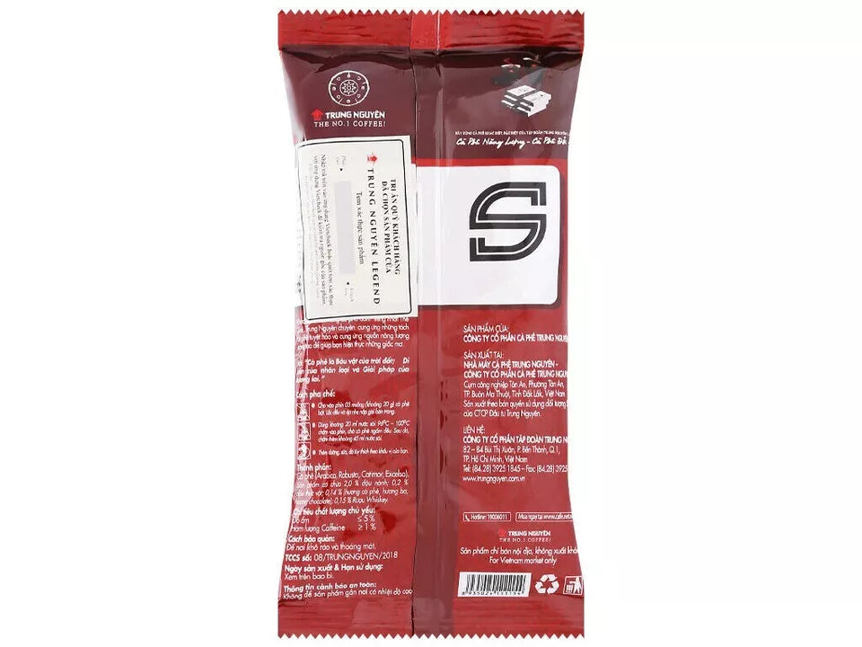 5 Bags x Trung Nguyen S Blend Vietnamese Ground Coffee 500G VietsWay USA Seller