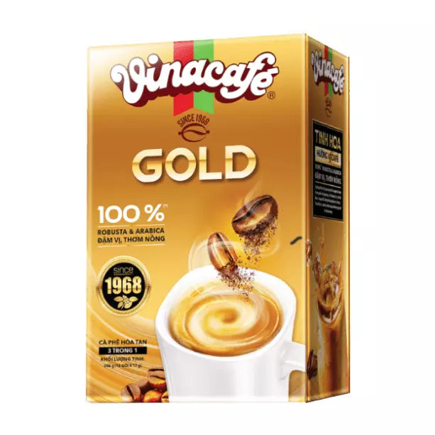 Vinacafe 3in1 Gold Original Instant Vietnamese Coffee Since 1968 18 Sachets 360g