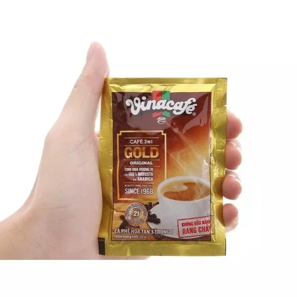 Vinacafe 3in1 Gold Original Instant Vietnamese Coffee Since 1968 18 Sachets 360g