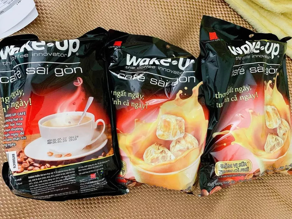 Vinacafe Wakeup 3in1 Iced Coffee Milk 24 Packs x 456g VietsWay USA Seller