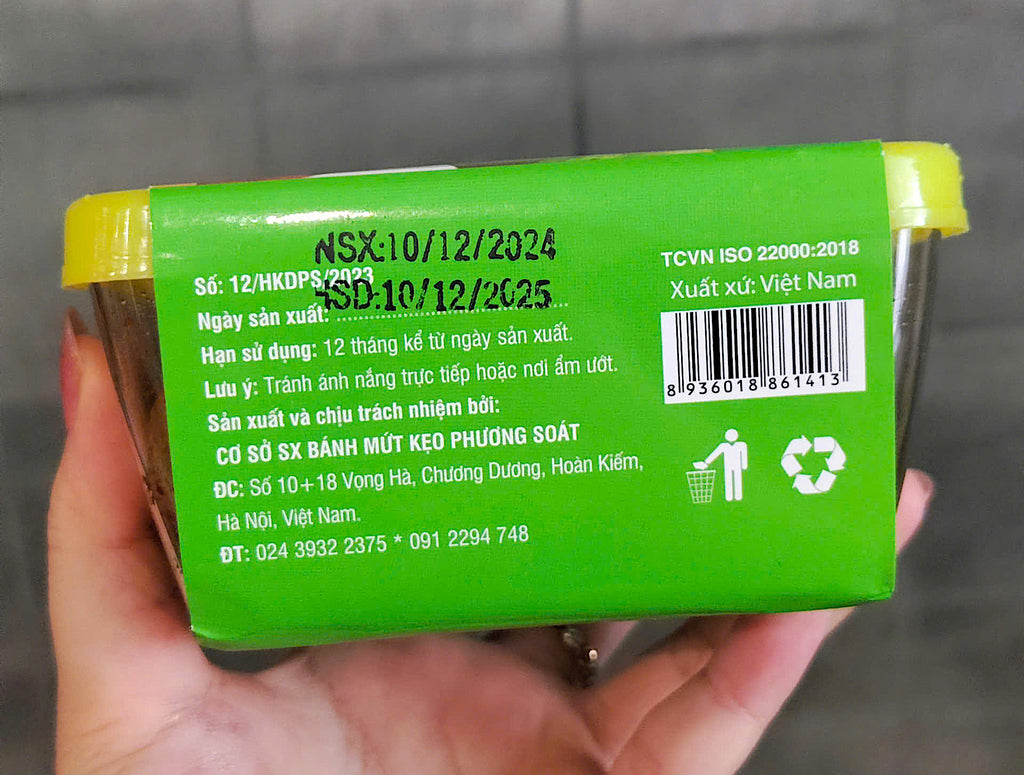 Phuong Soat Dried Candied Fruit Box With Variety Flavours Sau Gion, Peach & Plums with Ginger 300g Mứt Đào Non Đỏ, Mận xào gừng, sấu giòn