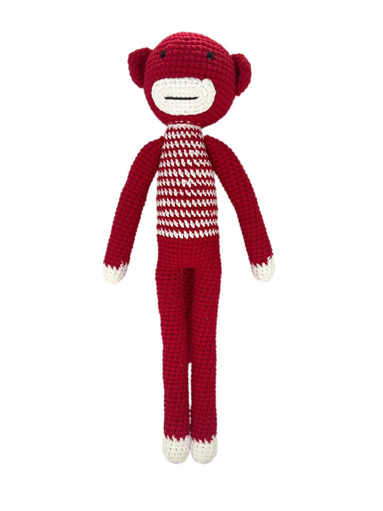 Stripe Pattern Long-legged Animal Handmade Amigurumi Stuffed Crochet Doll VAC