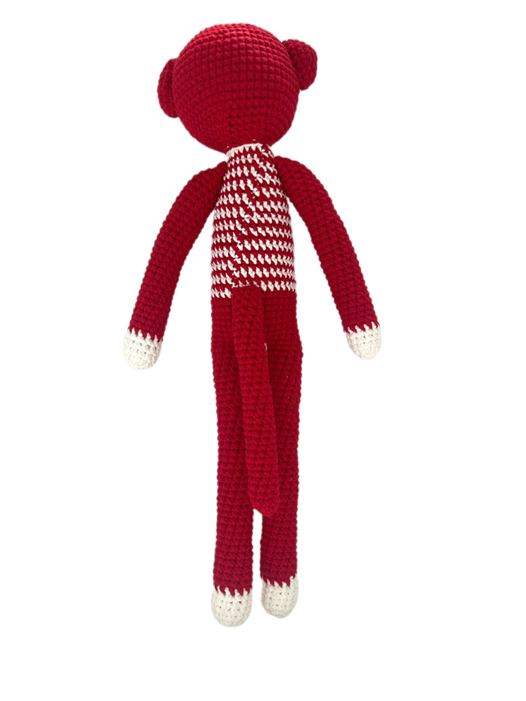 Stripe Pattern Long-legged Animal Handmade Amigurumi Stuffed Crochet Doll VAC