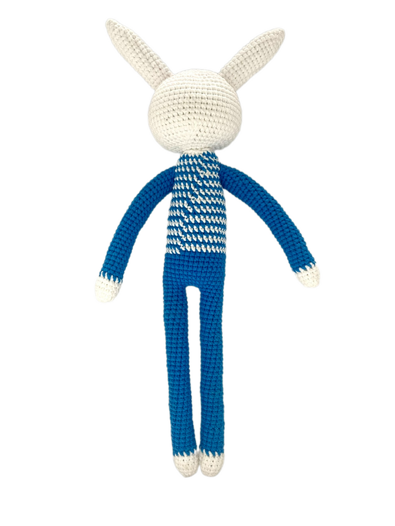 Stripe Pattern Long-legged Animal Handmade Amigurumi Stuffed Crochet Doll VAC